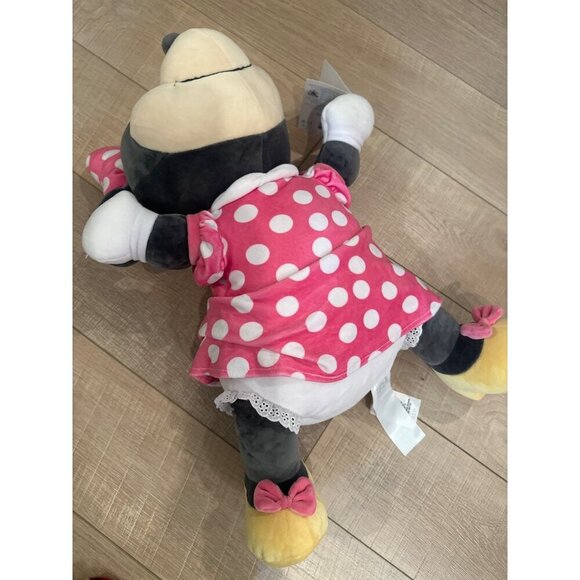 Disney Cuddleez Minnie Mouse Plush Toy In Pink Polka Dot Dress & Bow - Soft - Picture 4 of 9